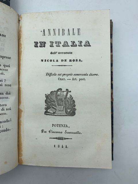 Annibale in Italia dell'avvocato Nicola De Rosa